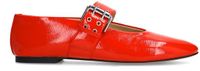 Sacha - Dames - Rode lak buckle ballerina's - Maat 37