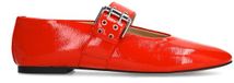 Sacha - Dames - Rode lak buckle ballerina's - Maat 37
