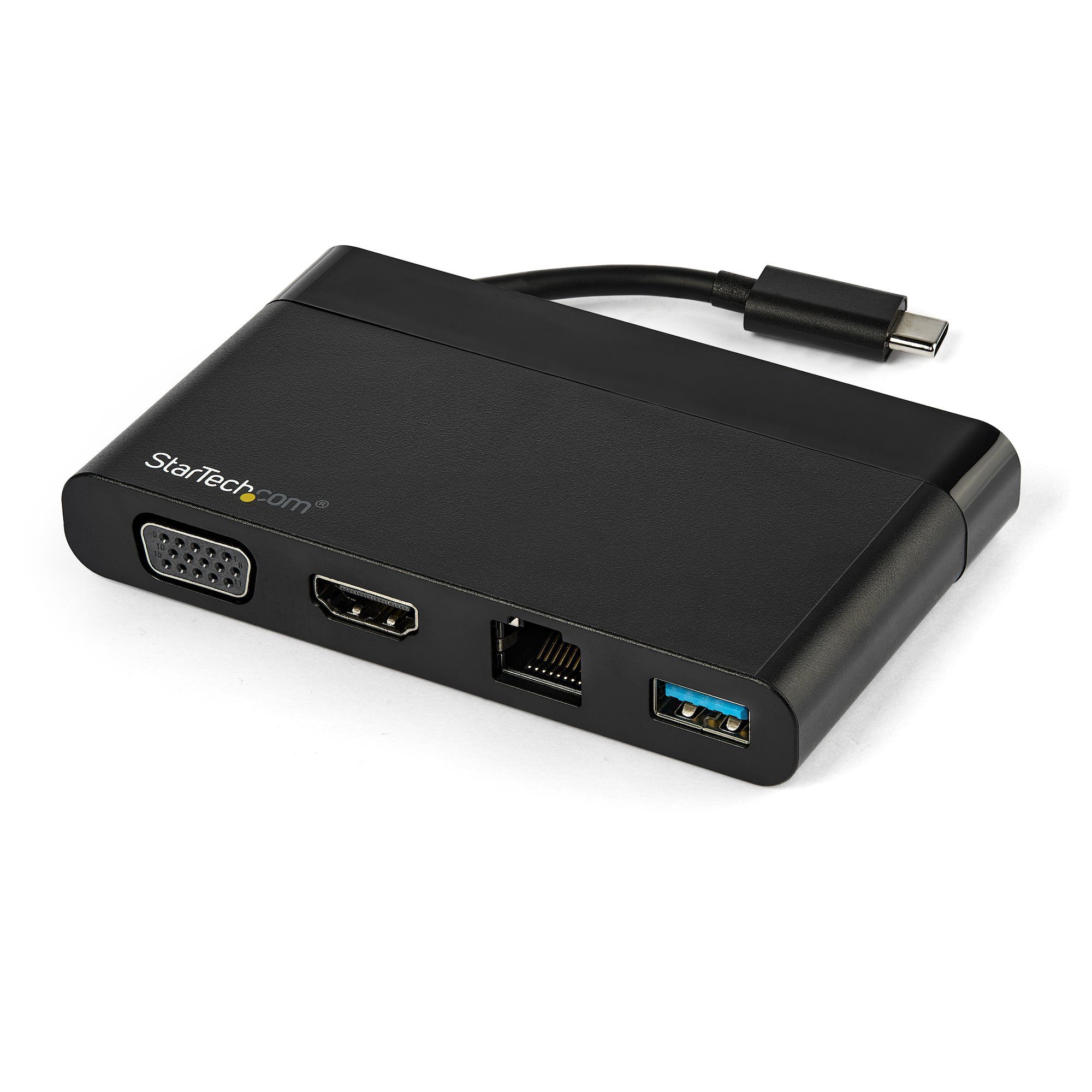 StarTech.com USB-C Multiport Adapter - HDMI, VGA, Gigabit Ethernet & USB 3.0