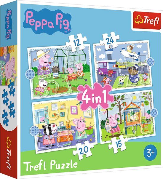 Trefl Peppa Pig 4-in-1 Puzzle - 71 Pieces