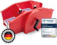 Kyto Handmatige kaartenschudmachine rood incl. 1x speelkaarten - Kaartenschudder