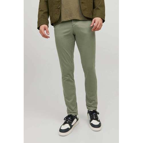 JACK & JONES JACK & JONES PANTS STUDIO slim fit broek JPSTMARCO deep lichen green