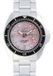 Chris Benz Mod. CBM-R-MB-SW - Unisex polshorloge, analoog, roestvrij staal, zilverkleurig/roze