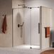 Brauer Stellar - Nisdeur - 2-Delig - Draaiend - Helder Glas - 160 x 200 cm - Omkeerbaar - incl. Glascoating - PVD Gunmetal Geborsteld