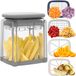 Sans marque Coupe-légumes avec 4 lames, Coupe-fruits, Coupe-pommes de terre, Coupe-frites, Coupe-oignons, Coupe-œufs. Sûr à utiliser, facile à nettoyer et à ranger.