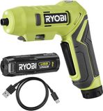 Ryobi RSDP4-120G Serie - Draaibare Schroevendraaier - USB Lithium 4V - Inclusief Accu 2.0Ah - Oplaadkabel