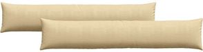 vidaXL Zitkussens 2 stuks Grijs Groen 200 x 40 cm Corduroy stof