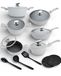 Masterpan set de casseroles de 15 pièces | Casseroles beige | avec couvercles | casserole | couvercle | poêle | set de casseroles | adapté à l'induction | casseroles adaptées à l'induction | 7004