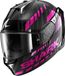 Shark Skwal i3 Vibetrack, casque intégral, couleur : Noir/Gris/Mauve/Argent, taille : S