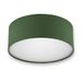 REV Plafondlamp – afdeklamp rond 30 cm met stoffen lampenkap in moderne look – ideaal voor slaapkamer, woonkamer en kinderkamer, donkergroen