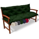 Beautissu Tuinbank kussen Flair BR - groen - 100 x 50 x 50 cm