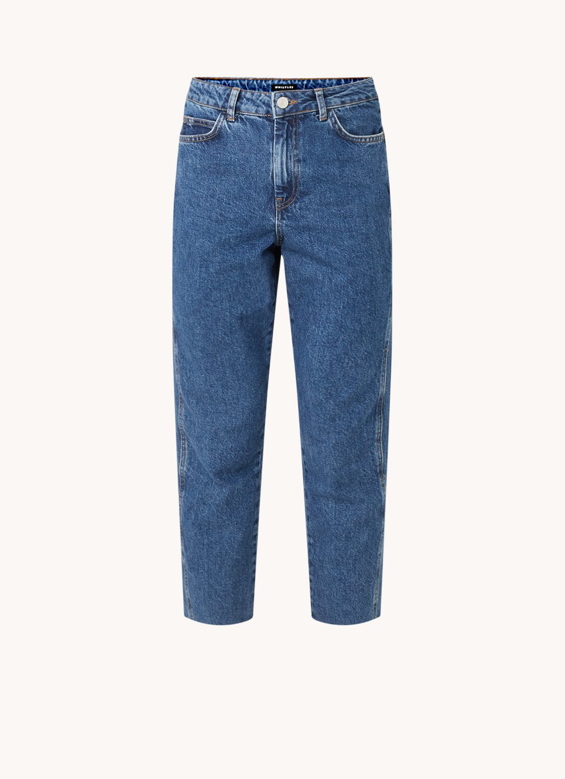 Whistles High waist straight fit cropped jeans