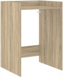 vidaXL Wasmachinekast Sonoma Eiken 67,5 x 62 x 97 cm Bewerkt hout
