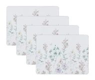 Laura Ashley Kurk Placemats 40,6 x 30,5 cm voor keuken en eettafels, hittebestendig, duurzaam, gemakkelijk schoon te maken, set van 4, wilde weide