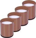 Merkloos / Sans marque HORCONDORM S.R.L. 4-delige Koolstofstaal Meubelverhogen – 5 cm Verlenging, Draagkracht Tot 4535 kg (10000 lbs), Geschikt voor Bed, Tafel, Stoel & Bank, Ruimtebesparing voor Bureau & Literie