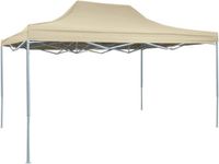 vidaXL Partytent inklapbaar 3x4 m staal crème