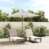 Maison Exclusive - Parasol avec mât en bois, couleur sable, 198x198x231 cm