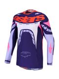 Alpinestars Supertech Dyna Maillot Motocross, pourpre/rose, XL