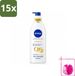Nivea 15 x Q10 Lotion corporelle raffermissante avec pompe - Vitamine C - Hydratation 48 heures - Pour peau normale - 400 ml - Lot en gros