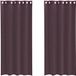 vidaXL Gordijnen voile met doorvoertules 2 stuks 140x245 cm paars