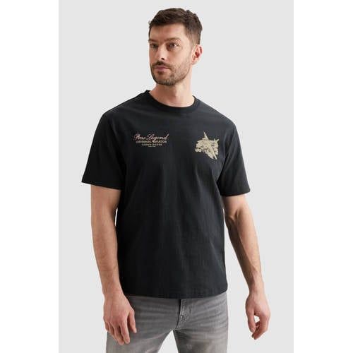 PME Legend relaxed T-shirt met backprint grijs