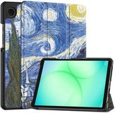 Selected by GSMpunt.nl Samsung Tablet Hoes Geschikt voor Samsung Galaxy Tab A11 | Book Case met Standaard | Kunstlederen Beschermhoes | Tri-fold | Sterrennacht