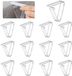Unyqoos® 16 klemmen de table transparents en polypropylène