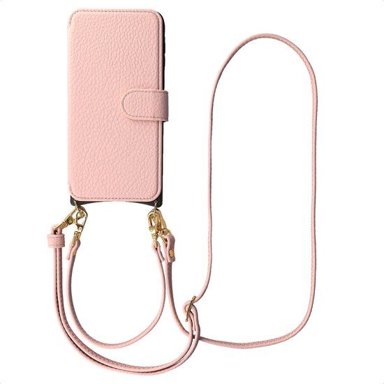 Selencia Bookcase met MagSafe en Koord voor Samsung Galaxy A57 (5G) - Old Pink