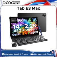 DOOGEE Tab E3 Max tablette-pc Android 16 Gemini AI 14'' 2.2K écran 48Go(8+40) RAM 256Go ROM 13500mAh batterie Smart Pads