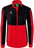 Erima Six Wings Presentatiejack Dames - Zwart / Rood | Maat: 38