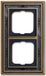 BUSCH-JAEGER ABB Busch-Jaeger 1722-843 BUS AFDEKR.2V DYN ANT DEC ANTR Brons Mat Opbouw