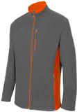 Velilla Bicolor fleece jack grijs/oranje XL