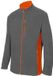 Velilla Bicolor fleece jack grijs/oranje XL