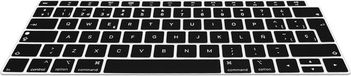 kwmobile beschermhoes voor toetsenbord QWERTY (Spaans) geschikt voor Apple MacBook Air 13" 2018 2019 2020 A1932 - Zwart
