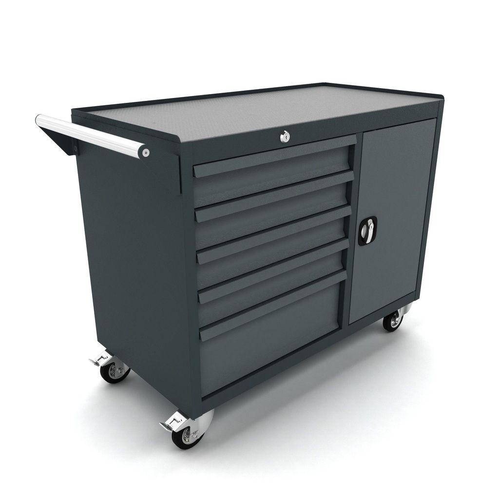 TOOLBOX4YOU Gereedschapswagen 5 laden en deur