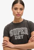 Superdry Athletic Essentials T-shirt met print en aansluitende pasvorm - Dames - T-shirts