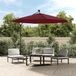 vidaXL Vervangingsdoek voor tuinparasol 350 cm bordeauxrood