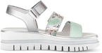 Gabor Dames Platte Sandalen Leer Nappa Python Met