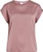 Vila T-shirt Viellette S/s Satin Top - Noos 14059563 Nostalgia Rose Dames Maat - 44
