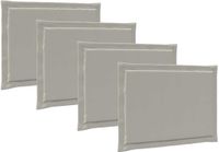 vidaXL Coussin d'assise Polyester Gris clair 47 x 36 x 2 cm
