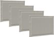 vidaXL Coussin d'assise Polyester Gris clair 47 x 36 x 2 cm