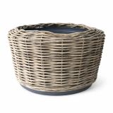Van der Leeden Drypot Rattan Jumbo Grijs 100x70 cm
