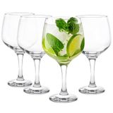 Glasmark KROSNO 1992 wijnglazen, 4 stuks, 650 ml, grote witte wijnglazen, rode wijnglazen, cocktailwater, ijsdessert, transparant, vaatwasmachinebestendig
