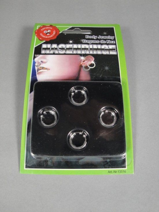 Nep neusring 4 stuks