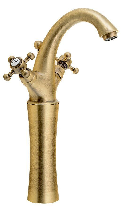 Reitano Rubinetteria ANTEA Hoge Wastafelmengkraan - Brons - Met Clickwaste