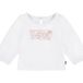Levi's Kids T-shirt à manches longues Batwing Puffer Detail Blanc 12 mois Fille
