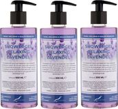 Claudius Cosmetics B.V. Douchegel Relaxing Lavendel 500 ml - set van 3 stuks - met gratis pomp - Showergel