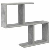 vidaXL Wandplank Betongrijs 60 x 12 x 50,5 cm Bewerkt hout