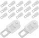RUIJINGER Glissières de rideaux - 50 pièces - Plastique - Blanc/Noir