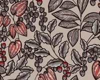ARCHITECTS PAPER SCANDINAVISCHE LOOK BLADEREN BEHANG | Retro - meerkleurig beige - "Architects Paper" A.S. Création Floral Impression
